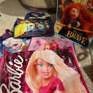 Disney and Barbie Tote Bags . All for $12